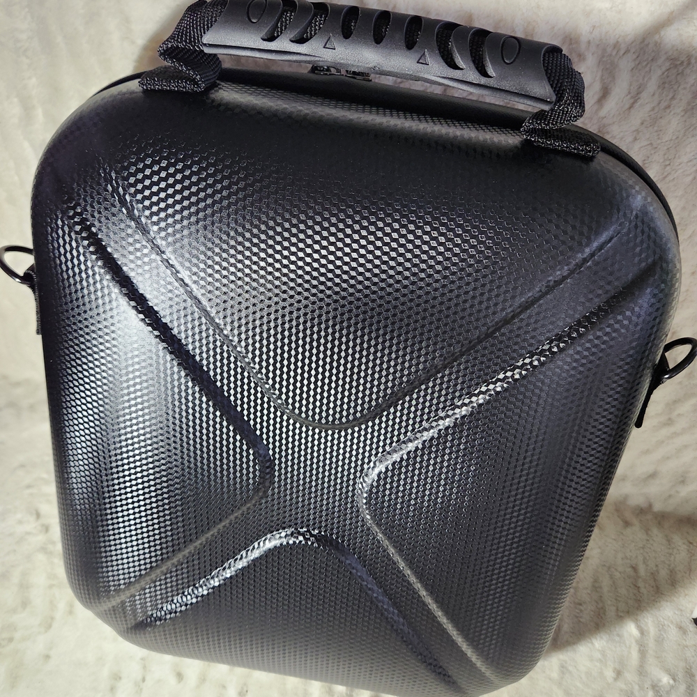 Black Textured Men's Bag